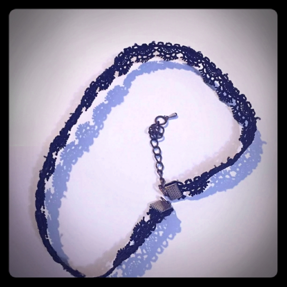 Black choker necklace